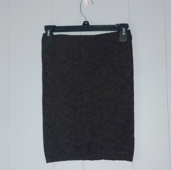 2/$20 BCBGeneration Textured Brown Knit Tube Skirt - Picture 2 of 6